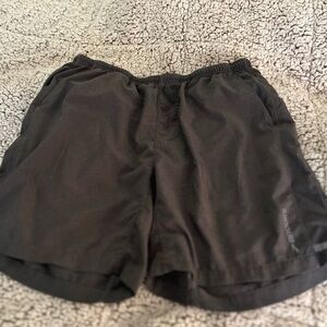 Brooks men’s charcoal gray athletic shorts.  Men’s large